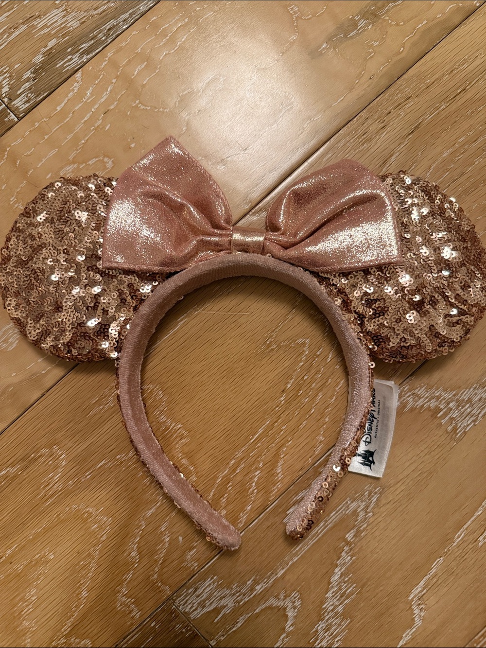 Disney Parks Rose Gold Sequin Ears